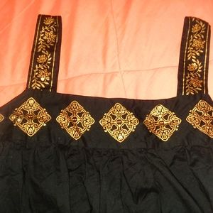 Michael Kors black top size Large